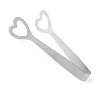 JINGYAN Pinze per Ghiaccio Ice Sugar Buffets Tongs Wedding Party Candy Bar Home Kitchen Tools Portable Heart Shaped Ice Cube Clips