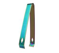 JINGYAN Pinze per Ghiaccio Stainless Steel Ice Tongs Scalloped Edges Hold Ice Securely for Bar Restaurant Uses