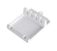 JINGYAN Poggiamestolo 2 Colors Cooking Tools Kitchen Gadgets Pot Cover Spoon Rest Utensil Spatula Holder Heat Resistant Storage Shelves(White)