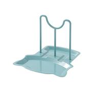 JINGYAN Poggiamestolo Pot Lid Holder Rack Removable Pan Cover Spoon Rest Shelf Stand Utensil Organizer Storage Kitchen Tools(Blue)