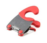 JINGYAN Poggiamestolo Stainless Steel Pot Edge Clip Anti-scald Spoon Rack Kitchen Gadget Rubber Vegetable Tool(Rouge)