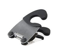 JINGYAN Poggiamestolo Stainless Steel Pot Edge Clip Anti-scald Spoon Rack Kitchen Gadget Rubber Vegetable Tool(Schwarz)
