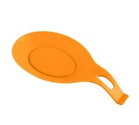 JINGYAN Porta cucchiaio Silicone Insulation Spoon Rest Heat Resistant Placemat Drink Glass Coaster Tray Spoon Pad Eat Mat Pot Holder Kitchen Accessories(Orange)