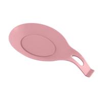 JINGYAN Porta cucchiaio Silicone Insulation Spoon Rest Heat Resistant Placemat Drink Glass Coaster Tray Spoon Pad Eat Mat Pot Holder Kitchen Accessories(Pink)