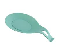 JINGYAN Porta cucchiaio Silicone Insulation Spoon Rest Heat Resistant Placemat Drink Glass Coaster Tray Spoon Pad Eat Mat Pot Holder Kitchen Accessories(Green)