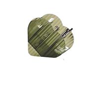 JINGYAN Portapenne Heart-Shaped Storage Box Desktop Makeup Brush Pen Container Small Parts Clutter(DARK GREEN)