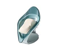 JINGYAN Portasapone Bagno Porta Sapone Foglia Forma Sapone Scatola Cucina Piatto stoccaggio Scatola Antiscivolo Scarico Sapone Contenitore Contenitore Contenitore accessorie(Blue)