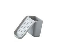 JINGYAN Portasapone Piatto di Sapone a Doppio Strato, Ventosa, mensola a Muro Senza Perforazione(Grey)