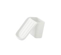 JINGYAN Portasapone Piatto di Sapone a Doppio Strato, Ventosa, mensola a Muro Senza Perforazione(White)