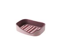 JINGYAN Portasapone Scaffale Doccia antiruggine in plastica con Piatto di Sapone e Ganci, per Bagno, Bagno, Doccia(Pink)