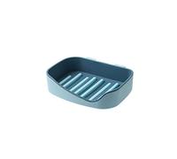 JINGYAN Portasapone Scaffale Doccia antiruggine in plastica con Piatto di Sapone e Ganci, per Bagno, Bagno, Doccia(Blue)