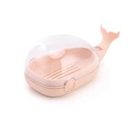 JINGYAN Portasapone Whale Soap Dish Box Bathroom Home Shower(2)