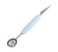JINGYAN Porzionatori da gelato 2-in-1 Stainless Steel Double-headed Fruit Scoop Ice Cream(C)