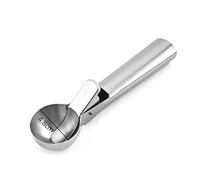 JINGYAN Porzionatori da gelato Cucchiaio per gelato in acciaio inossidabile Utensile da cucina per schegge nascoste antiaderenti per fare baller di anguria Dessert Frozen Yogurt(Grey)