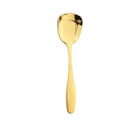 JINGYAN Porzionatori da gelato Square Flat-bottomed Rice Spoon Dessert Ice Cream Stainless Steel(Gold)