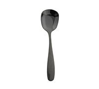 JINGYAN Porzionatori da gelato Square Flat-bottomed Rice Spoon Dessert Ice Cream Stainless Steel(Schwarz)