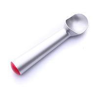 JINGYAN Porzionatori da gelato Stainless Silicone Ice Cream Spoon Portable Aluminum Alloy Anti-feeze Maker Frozen Scoop For Home Kitchen Accessories(Rouge)