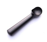 JINGYAN Porzionatori da gelato Stainless Silicone Ice Cream Spoon Portable Aluminum Alloy Anti-feeze Maker Frozen Scoop For Home Kitchen Accessories(Schwarz)