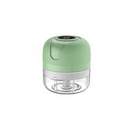 JINGYAN Pressa-aglio Mini Electric Garlic Chopper Meat Grinder Masher Machine Sturdy Durable Crushed Ginger Vegetable Crusher Kitchen Tool(Green)