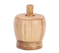 JINGYAN Schiacciapatate Mortar And Pestle Set, With Lid, Grinder, Crusher, Grinder, For Pepper, Garlic, Vanilla And Spice Kitchen Tools