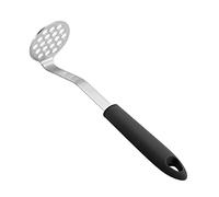 JINGYAN Schiacciapatate Stainless Steel Potato Masher MultiPurpose Fruit Vegetable Manual Mud Pressure Machine Food Crusher Kitchen Cooking Utensils(Schwarz)