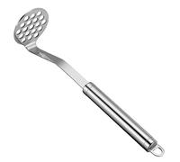 JINGYAN Schiacciapatate Stainless Steel Potato Masher MultiPurpose Fruit Vegetable Manual Mud Pressure Machine Food Crusher Kitchen Cooking Utensils(Silver)