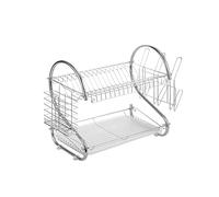 JINGYAN Scolapiatti Dish Rack Iron Drainer Drying and Storage All in One Space Saver Keep Your Kitchen Clean and Tidy
