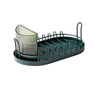 JINGYAN Scolapiatti Gabbia per bacchette per scolapiatti da cucina(Green)