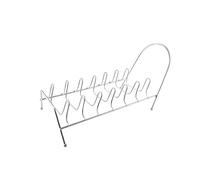 JINGYAN Scolapiatti Kitchen Countertop Draining 7 Slots Pot Lid Dish Rack Plates Stainless Steel Bowl Storage Holder Drying Stand Pan Sink Shelf