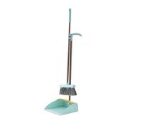 JINGYAN Scopa Broom And Scoop Set Folding Dustpan High-End Bathroom Water Wiper To Sweep Brush Garbage Squeegee Home Cleaning Products(Blue)