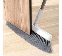 JINGYAN Scopa Broom And Scoop Set Folding Dustpan High-End Bathroom Water Wiper To Sweep Brush Garbage Squeegee Home Cleaning Products(Grey)