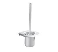 JINGYAN Scopino per WC Spazzola per WC a manico lungo in acciaio inossidabile Scarico a parete Testina staccabile Strumenti per la pulizia della toilette Set di accessori per il bagno