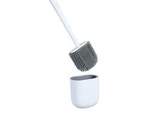 JINGYAN Scopino per WC Spazzola per WC in silicone morbido a parete per pulizia a manico lungo drenante Strumenti per la della toilette del bagno di casa