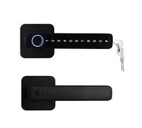 JINGYAN Set maniglie per porte Password di impronte digitali per serratura Maniglia digitale elettrica Tuya in lega zinco senza chiave a distanza