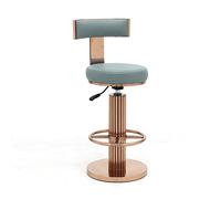 JINGYAN Sgabelli da bar Counter Height Bar Stool with Backrest Adjustable Swivel Chair Stainless Steel Legs for Kitchen