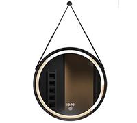 JINGYAN Specchio da bagno con cornice dorata rotonda interruttore touch per bagno bagno trucco led bagno decorativo