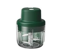 JINGYAN Spremiaglio Gadget da cucina Mini Food Chopper Aglio Elettrico Aglio Miniere Ginger Verdure Trituratore Discer per Cucina portatile per campeggio(Green 300ml)