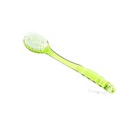 JINGYAN Spugne per bagno Bath Brush Back Body Shower Sponge Scrubber Brushes With Handle Exfoliating Scrub Skin Massager Exfoliation Bathroom(GREEN)