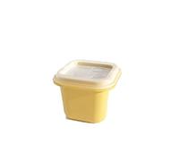 JINGYAN Stampi per ghiaccio Ice Mold Silicone Gel Water Form Tray Kitchen Box Frame Bar Accessories Cube Shape(Yellow)