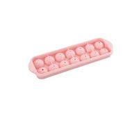 JINGYAN Stampi per ghiaccio Plastic Ice Molds Grid Ball Maker Round Heart Home Bar Party Use Cube Makers Kitchen Moulds Too(Pink)