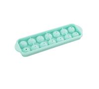 JINGYAN Stampi per ghiaccio Plastic Ice Molds Grid Ball Maker Round Heart Home Bar Party Use Cube Makers Kitchen Moulds Too(Green)