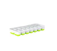 JINGYAN Stampi per ghiaccio Square Silicone Ice Tray with Lid Soft Bottom Cream Cube Mold