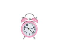 JINGYAN Sveglia Retro Alarm Clock Mechanical Double Bell Home Office Desktop Metal Alarm Clock Desk Table Analog Clock Silent with Night Light