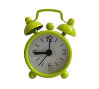 JINGYAN Sveglie Mini Alarm Clock Electronic Round Number Double Bell Desk Table Digital Quartz Clock Home Decoration Retro Portable Cute Durable(Green)
