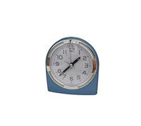 JINGYAN Sveglie Mute Alarm Clock with Night Light Desktop Snooze Clock for Bedroom(Blue)
