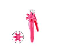 JINGYAN Tagliaunghie Clipper per unghie a forma di U professionale, sedilazione del chiodo Trimmer TIPS False Taglierine colorate Edge, Forbici Toenail Strumenti Manicure Tool(Rose red)