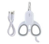 JINGYAN Tagliaunghie Clippers for unghie for animali domestici USB Carica della linea a prova di sangue GUIDATO Luce for illuminare le forbici for in acciaio inox for cutter for artiglio for cani cat