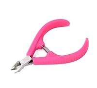 JINGYAN Tagliaunghie Nail Clipper Stainless Steel Nail Cutter Trimming Toe Finger Cuticle Plier Dead Skin Remover Scissor Manicure Nail Art Tools(Pink)