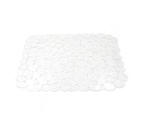 JINGYAN Tappetini per lavello Fashionable Pebble Sink Mat Skid Resistance Anti-Fall Dish Drying Pad Smooth Surface Dish Drying Pad for Cafes Sink Mat(White)