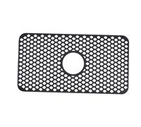 JINGYAN Tappetini per lavello Kitchen Silicone Sink Mat Drain Pad Foldable Sink Protector Non Slip Mat Quick Drying Dish Drain Pad Kitchen Accessories(Schwarz)